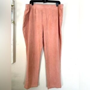 Roaman’s Pink Velour Leggings
